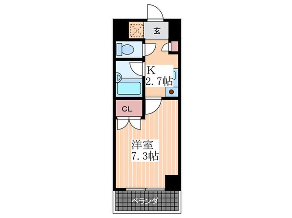 シャンテ中垣の物件間取画像